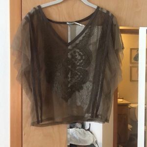 Sheer lace top